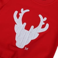 LoveBay Porodica koja odgovara Božićnu dukseru Xmas DEER pulover Duks dugih rukava Žene Muškarci Djeca