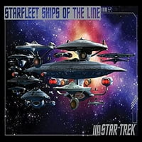 BUDEATT bez okvira Star Trek starfleet brodovi linijske art print plakata