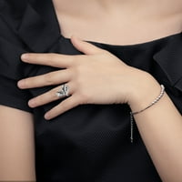 Prstenovi za tinejdžere Retro Prilagodljiva prstena za zabavu Ples Ples za odmor Poklon pribor Kuka vunena linijska nakita
