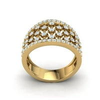 2carat Round Cut Diamond Prong modernog angažmana Fancy Ring Solid 10K Gold Gh si1