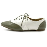 Ollio ženske cipele klasične čipke haljine s niskim ravnim potpeticama Oxfords M1914