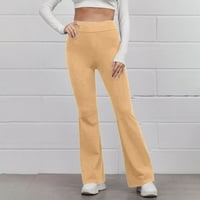 Simu ženske casual duge hlače Žene Ležerne ljetne čvrste elastične visoke struk Slim hlače Yoga Sportske