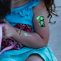 Halloween Tattoos Ghost lubanja bundeva sjaj u noćnim naljepnicama za Halloween privremene tetovaže za djecu