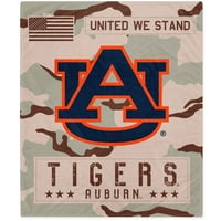 Auburn Tigers 50 60 United stojimo flanel fleece pokrivač