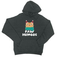 Paw Humbug Cute Sive Unise Hoodie pokloni za X-mas