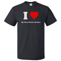 Srce Moje brokerska majica za nekretnine - Volim svoj poklon za broker za nekretnine
