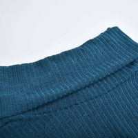 Turtel vrat Duks pulover dugih rukava s dugim rukavima Trendy Western vrhovi za žene Jesen moda Plus veličine Puno boja dukserice plavi xxxxl