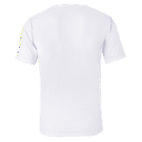 Muške majice, dječaci i muška košulja, labavi fit kratki rukav Okrugli izrez Grafičke majice Muška bijela