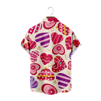 Valentinovo Havajska majica Men Ljetni dječaci 3D košulje za djecu Odmor na plaži kratkih rukava Tee