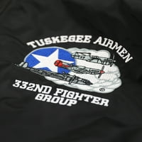 Big Boy Tuskegee Airmen S muške jakna s kapuljačom [crna - m]