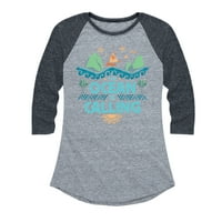 Moana - ocean zove - ženska grafička majica Raglan