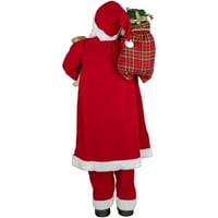 Northerlight 60 Tradicionalni santa Claus sa medo i poklon vrećicom koja stoji božićna figura