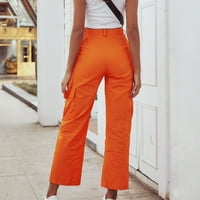 Aueoeo teretni hlače Žene Ženska ulica u ulici Modni dizajn Sense Multi džepni kombinezons Nacrtavanje