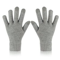 Kiplyki Akcija Držite tople ženske rukavice od vunene pletene na dodirnim zaslonom osjetljivim na dodir zimskim rukavicama