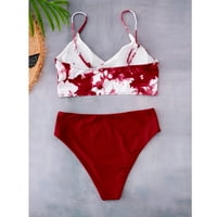 Ženski kupaći kostimi Tummy Control Plus Size Svojci kupaćim kostima Bandeau zavoj bikini set Push-up