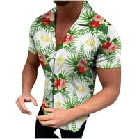 Havajska majica na plaži za muškarce Ljetne modne majice kratkih rukava, muške majice slim by Business