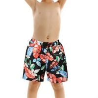 Muški trendovi kupaći debla Kuća za odmor HAWAII Tropska print pantalona ukrasi Elastična crtačivanje