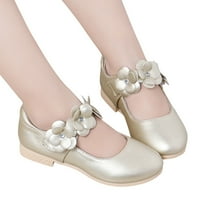 Dječje cipele Bijele kožne cipele Bowknot Girls Princess Cipele Jedne cipele Performanse cipele veličine