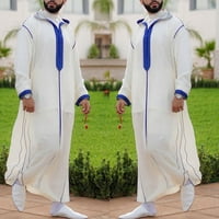 Modne muslimanske haljine s dugim rukavima mekani abaya ogrtački islamski pokloni za muškarce