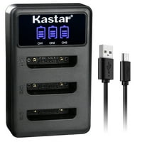 Kastar LCD Trostruki USB punjač za baterije kompatibilan sa officegodišnjim naknadama za naknade za