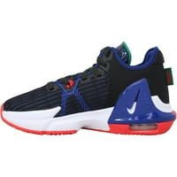 Nike Lebron svjedok Velike dječje cipele Crno-sirena Crveno-dubok kraljevski plavi DD0423-005