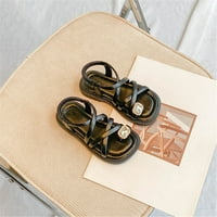 DMQupv slatke sandale otvorene nožne prste slatke bez potpetica haljine sandale za prappy dizajn ljetne