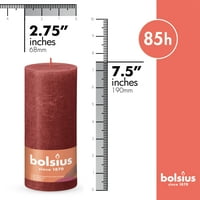 Bolsius osjetljivi crveni rustikalni stup svijeći 2,75 7.5 zaručničke svijeće - Početna stranica Décor