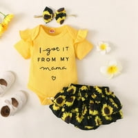 Novorođena dječja dječja djevojka odjeća za ruševe za rodžerke Cvjetne ljetne odjeće slatka djevojaka