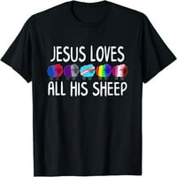 Isus voli svu svoju ovcu LGBT-Q Christian ponosna ally majica