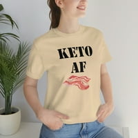 Keto AF Bacon - Smiješna slatka ketogena košulja za prehranu