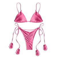 Miayilima kupaće kostime Tankenis set za žene High Squik bikini Push Up Bikinis Print kupaći kostimi