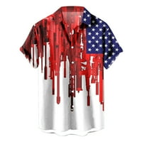 Muške američke zastave Patriotske majice za muškarce 4. jula Muška majica kratkih rukava s majicama