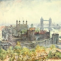 Njenjski toranj u Londonu iz Veličanstva, od plakata Tower Hill Print by H. Tidmarsh