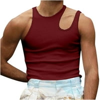 Sdjma Trening Workout Majice bez rukava Muška moda izdubite majicu od košulje na ramenu