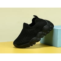 Unisex-Child tekuće cipele pletene gornje šetnje cipele na čarapima za čarape Dječji dječaci Prozračni treneri Djeca Sportska crna 11.5c