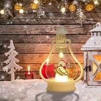 Njspdjh Božićne božićne božićne ukrasne ručne lampe noćne svjetlo Kućna zabava Božićni ukras