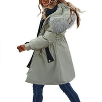 Tople jakne za žene dugih rukava pune boje tinese labave otvorene kardigan casual bluze jesen proljetni