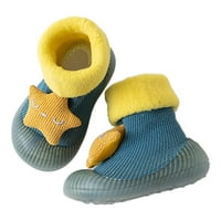 Cipele za djecu Zimske kavezne čarape cipele za bebe unutarnje non klizanje, tiho od male cipele s toplim čarapama cipele