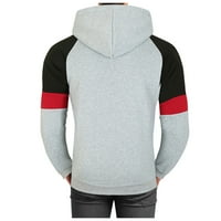 Leey-World Cool dukseve Muški redovni mot džemper s dugim rukavima Ležerni pleteni pulover Grey, XL