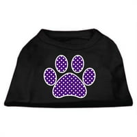 Ljubičasta švicarska majica zaslona Swiss Dot Paw Black XXXL - 20