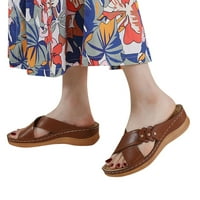 Ženske cipele Modne ljetne ženske sandale papuče Lagana i udobna peta na petu Velika veličina