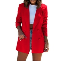Kaputi za žene Žene Business Attere Solid Boja s dugim rukavima Kardigan Top Jacket kaput Modni zimski