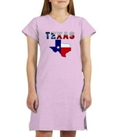 Cafepress - Mapa zastava sa Teksas - Ženska noćna delu
