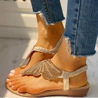 Ljetne ženske ženske dame kristalne leptir flip flops sandale casual cipele