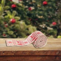 Wirlsweal božićna dekoracija vrpca vesela božićno drvce elk snježna pahuljica crvena zelena točkica neka snijeg poklon pakovanje Xmas pokloni za pakiranje vrpce za zabavu