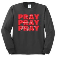Divlji Bobby, moli se na tome moliti se, moli se kroz njega, nadahnuće hrišćanske majice dugih rukava,