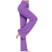 Ženske široke noge joge hlače Ljeto popust Prodaja prozračne hlače velike elastične struke za djevojke