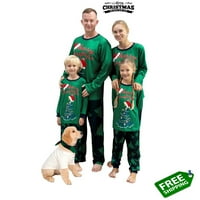 Božićne pidžame za obiteljsko zeleno