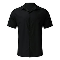 Labakihah majica za muškarce muške casual košulje kratki rukav isključite majicu ovratniku svečana majica