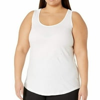 Bijeli cisterne za žetvu za ženska Plus size majica sa šljokicama snimka bez rukava za žene ljetne nošenje